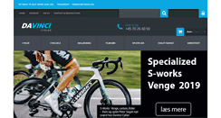 Desktop Screenshot of davincicykler.dk